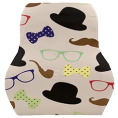 Moustache Hat Bowler Car Seat Back Cushion 