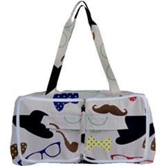 Moustache Hat Bowler Multi Function Bag