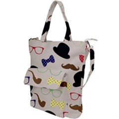 Moustache Hat Bowler Shoulder Tote Bag