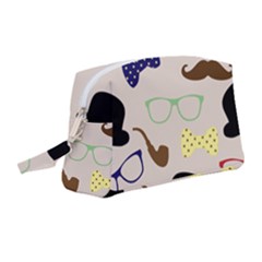 Moustache Hat Bowler Wristlet Pouch Bag (medium) by HermanTelo