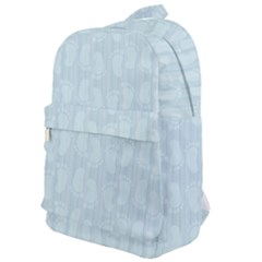 Footprints Pattern Paper Scrapbooking Blue Classic Backpack