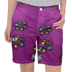 Footprints Paw Animal Track Foot Pocket Shorts by HermanTelo