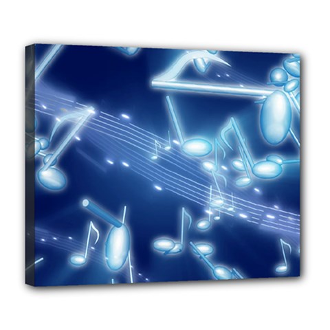 Music Sound Musical Love Melody Deluxe Canvas 24  X 20  (stretched)