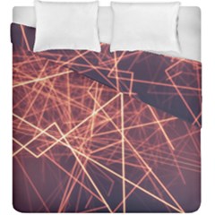 Light Fiber Black Fractal Art Duvet Cover Double Side (king Size)