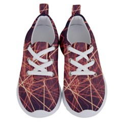 Light Fiber Black Fractal Art Running Shoes