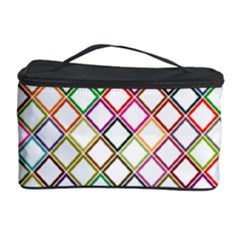 Grid Colorful Multicolored Square Cosmetic Storage