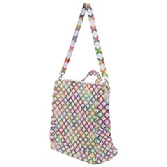 Grid Colorful Multicolored Square Crossbody Backpack