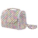 Grid Colorful Multicolored Square Satchel Shoulder Bag View1