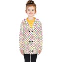 Grid Colorful Multicolored Square Kids  Double Breasted Button Coat View1