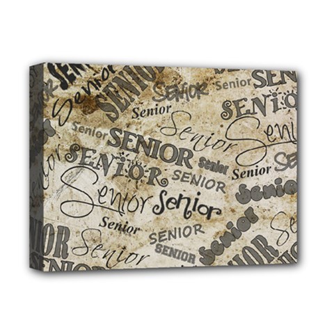 Graduation School Celebration Deluxe Canvas 16  X 12  (stretched) 