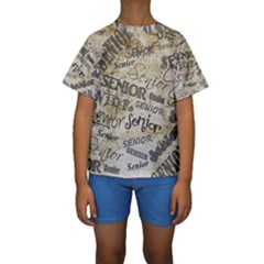 Graduation School Celebration Kids  Short Sleeve Swimwear