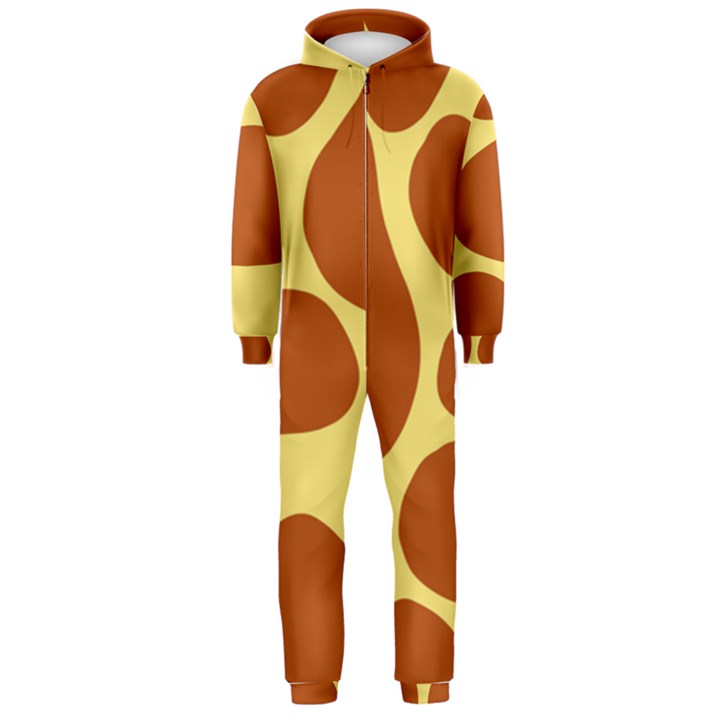 Seamless Tile Skin Background Hooded Jumpsuit (Men) 