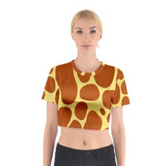 Seamless Tile Skin Background Cotton Crop Top