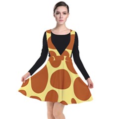 Seamless Tile Skin Background Plunge Pinafore Dress