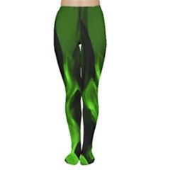 Smoke Flame Abstract Green Tights by HermanTelo