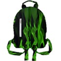 Smoke Flame Abstract Green Mini Full Print Backpack View2