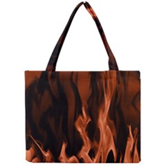 Smoke Flame Abstract Orange Red Mini Tote Bag