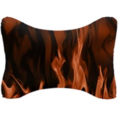 Smoke Flame Abstract Orange Red Seat Head Rest Cushion