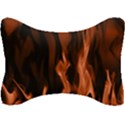 Smoke Flame Abstract Orange Red Seat Head Rest Cushion View1