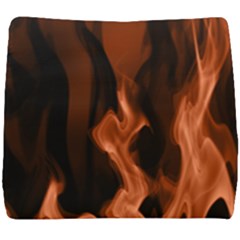 Smoke Flame Abstract Orange Red Seat Cushion