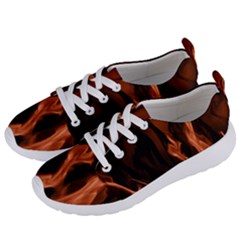 Smoke Flame Abstract Orange Red Women s Lightweight Sports Shoes by HermanTelo