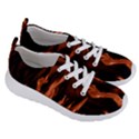 Smoke Flame Abstract Orange Red Women s Lightweight Sports Shoes View3