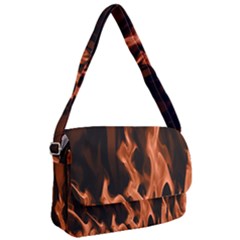 Smoke Flame Abstract Orange Red Courier Bag