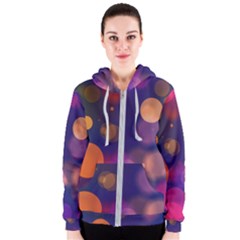 Seamless Pattern Design Tiling Women s Zipper Hoodie