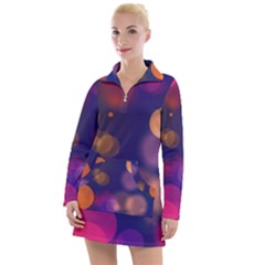 Seamless Pattern Design Tiling Women s Long Sleeve Casual Dress