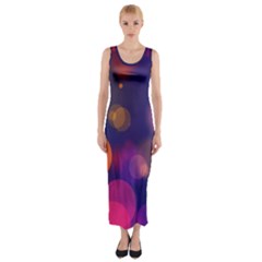 Seamless Pattern Design Tiling Fitted Maxi Dress