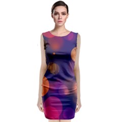 Seamless Pattern Design Tiling Classic Sleeveless Midi Dress