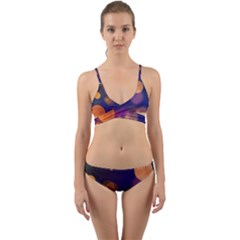 Seamless Pattern Design Tiling Wrap Around Bikini Set