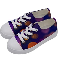 Seamless Pattern Design Tiling Kids  Low Top Canvas Sneakers