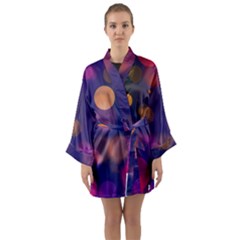 Seamless Pattern Design Tiling Long Sleeve Kimono Robe