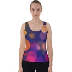 Seamless Pattern Design Tiling Velvet Tank Top