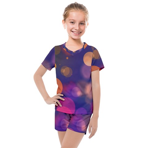 Seamless Pattern Design Tiling Kids  Mesh Tee And Shorts Set by HermanTelo