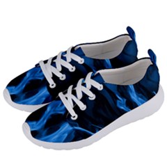 Smoke Flame Abstract Blue Women s Lightweight Sports Shoes by HermanTelo