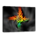 Smoke Rainbow Abstract Fractal Canvas 16  x 12  (Stretched) View1