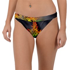 Smoke Rainbow Abstract Fractal Band Bikini Bottom by HermanTelo