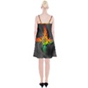 Smoke Rainbow Abstract Fractal Spaghetti Strap Velvet Dress View2