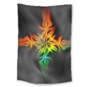 Smoke Rainbow Abstract Fractal Large Tapestry View1