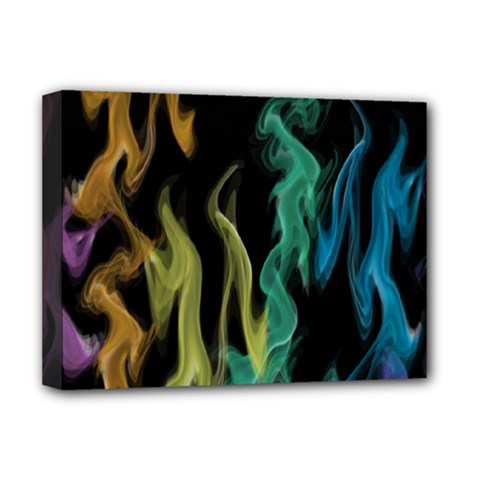 Smoke Rainbow Colors Colorful Fire Deluxe Canvas 16  X 12  (stretched) 