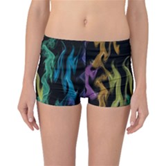 Smoke Rainbow Colors Colorful Fire Boyleg Bikini Bottoms