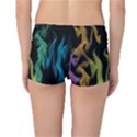 Smoke Rainbow Colors Colorful Fire Boyleg Bikini Bottoms View2