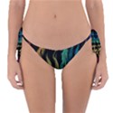 Smoke Rainbow Colors Colorful Fire Reversible Bikini Bottom View1