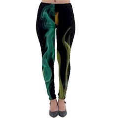 Smoke Rainbow Colors Colorful Fire Lightweight Velour Leggings