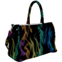 Smoke Rainbow Colors Colorful Fire Duffel Travel Bag View2