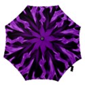 Smoke Flame Abstract Purple Hook Handle Umbrellas (Large) View1