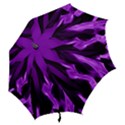 Smoke Flame Abstract Purple Hook Handle Umbrellas (Large) View2