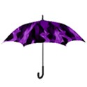 Smoke Flame Abstract Purple Hook Handle Umbrellas (Large) View3